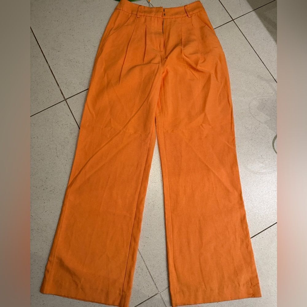 Farm Rio Peach Low Waisted Pants Size XS NWT - Picture 5 of 7